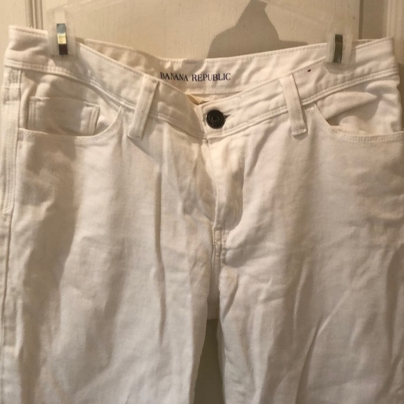 Banana Republic White denim pants/jeans - Picture 4 of 7